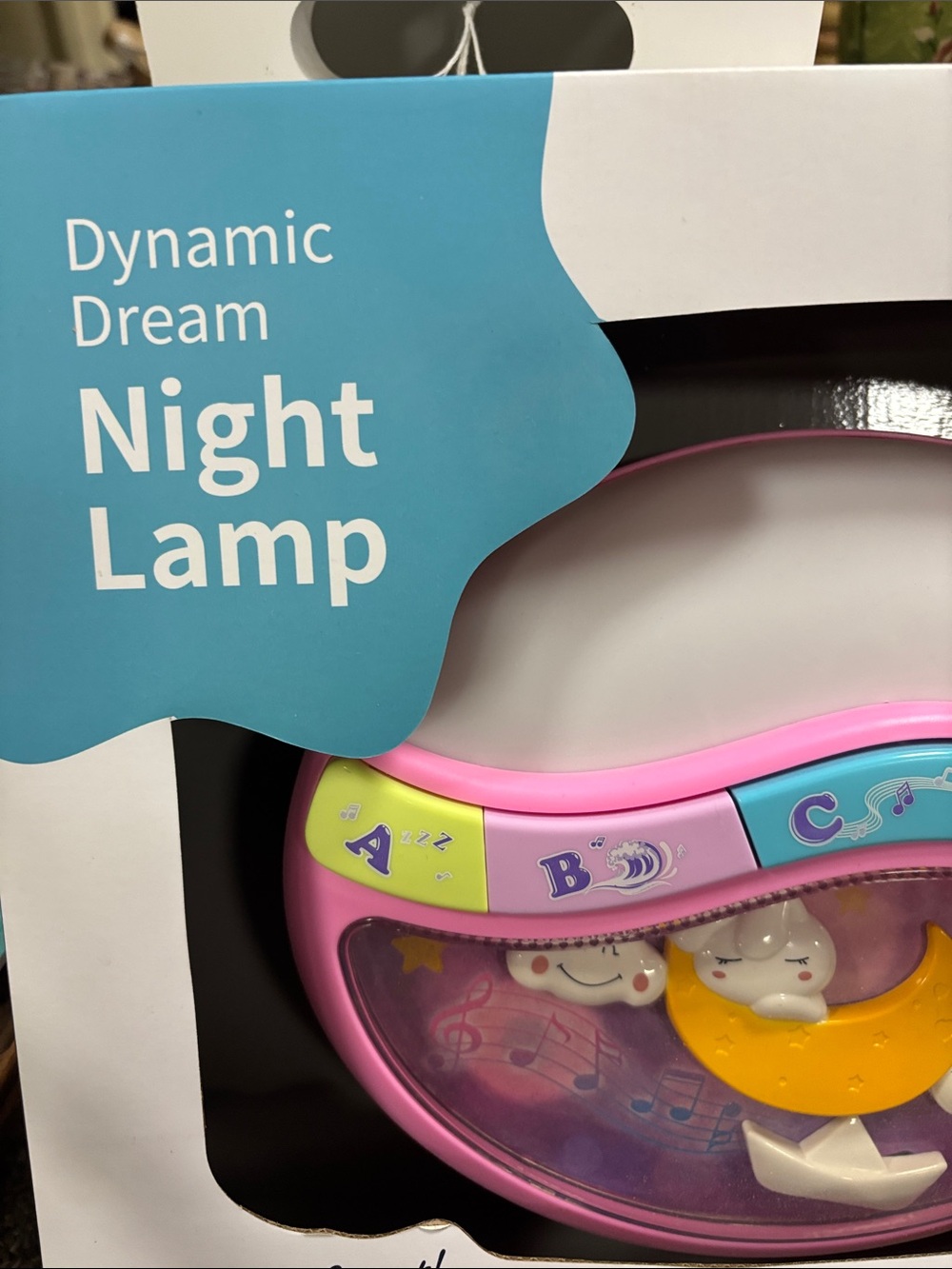 Pink Dynamic Dream Night Lamp for Kids - Musical Soothing Light